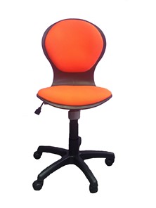 Детское вращающееся кресло Libao LB-C 03, цвет оранжевый в Архангельске