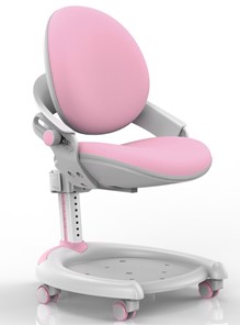 Растущее детское кресло Mealux ZMAX-15 Plus, Y-710 PN Light, белый металл, обивка светло-розовая однотонная в Архангельске
