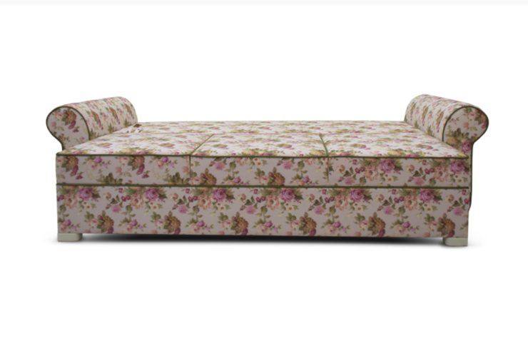 Прямой диван Ameli (Arcadia rose+shaggy green+glance bone) в Архангельске - изображение 4