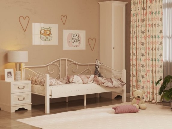 Кровать для детей Гарда 7, 90х200, белая в Архангельске - изображение