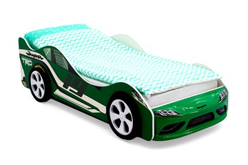 Кровать-машина детская Супра зеленая в Архангельске