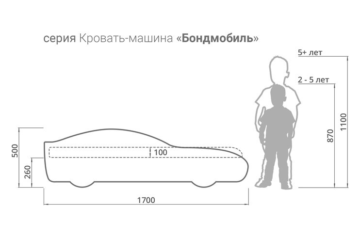 Кровать-машина Бондимобиль красный в Архангельске - изображение 4