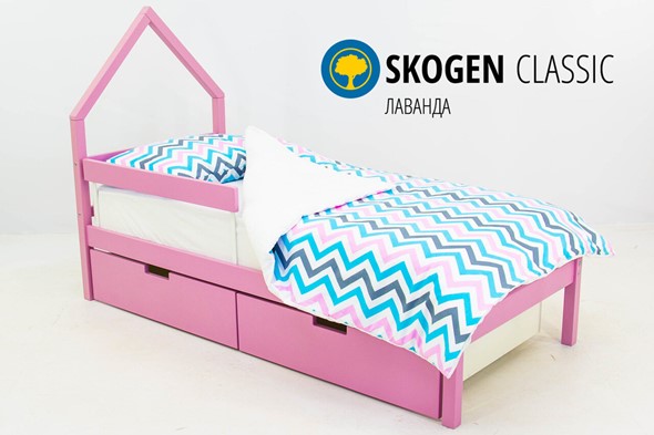 Кровать-домик детская мини Skogen лаванда в Архангельске - изображение