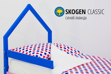 Детская кровать-домик мини Skogen синий-лаванда в Архангельске - предосмотр 3
