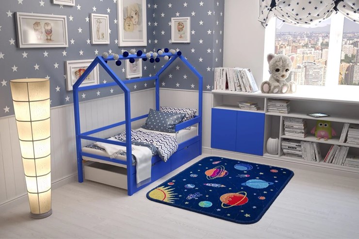 Кровать-домик в детскую Svogen синий в Архангельске - изображение 6