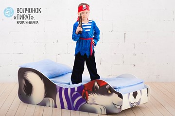 Детская кровать Волчонок-Пират в Архангельске - предосмотр 1