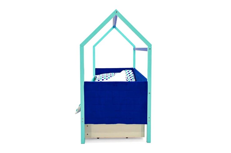 Кровать-домик детская Svogen, мятный-синий мягкая в Архангельске - изображение 5