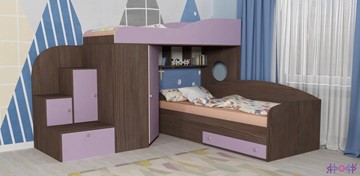 Детская кровать-шкаф Кадет-2, корпус Бодего, фасад Ирис в Архангельске