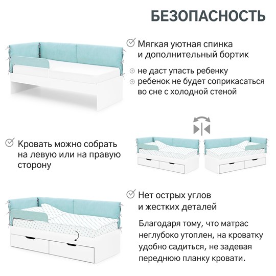 Мягкая кровать Denvas, эвкалипт в Архангельске - изображение 16