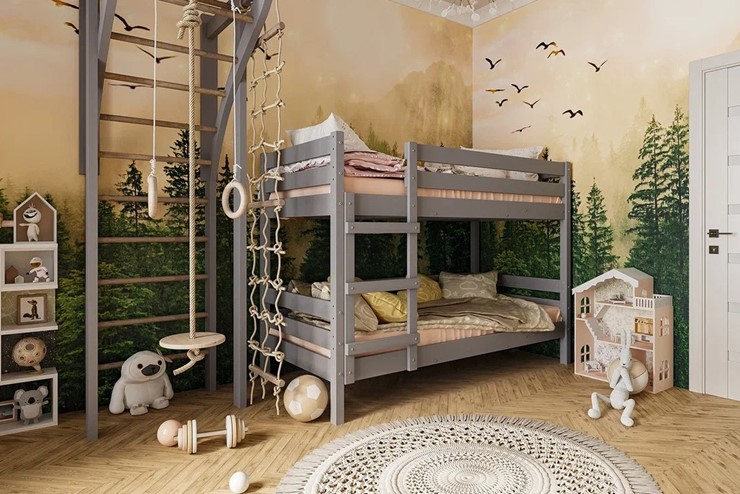 Детская кровать Джуниор двухъярусная (Антрацит) в Архангельске - изображение 2