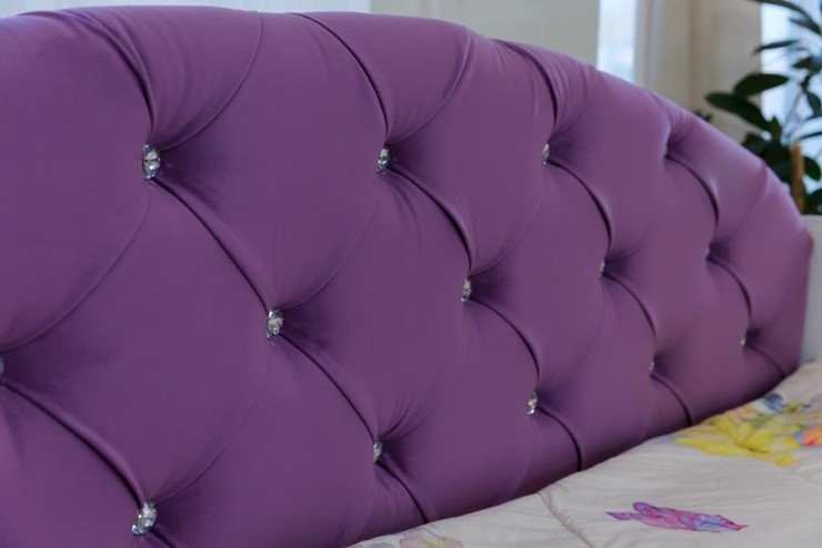 Детская кровать с ящиками Эльза с бортиком, Фиолетовый (латы) в Архангельске - изображение 5