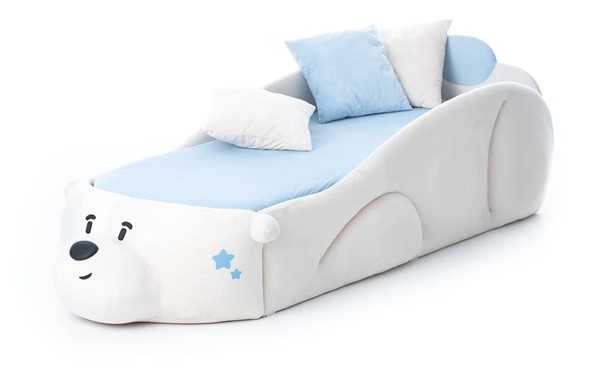 Кровать в детскую Мишка Pasha, белый в Архангельске - изображение