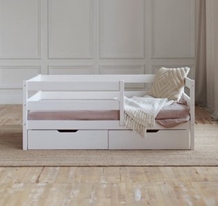 Кровать детская Софа с ящиками, цвет белый в Архангельске - предосмотр