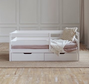 Кровать детская Софа с ящиками, цвет белый в Архангельске - изображение