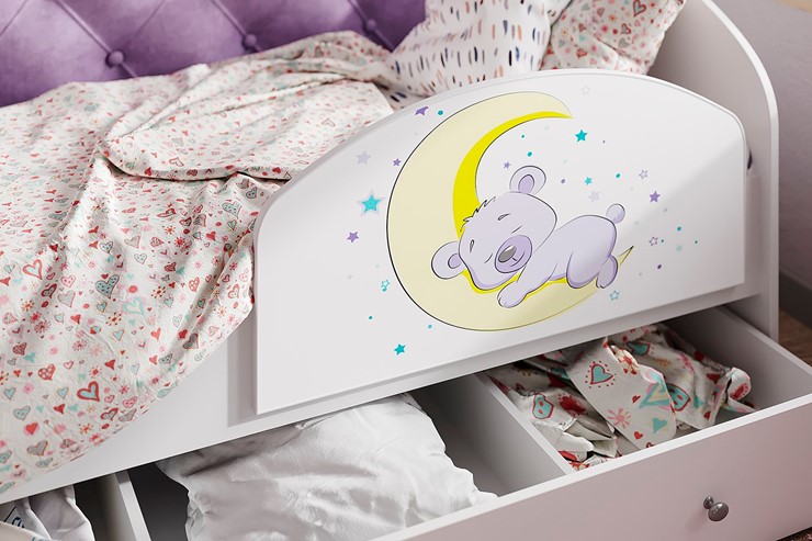 Детская кровать Звездочка с бортиком, Бежевый в Архангельске - изображение 2