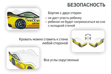 Кровать-машина детская Такси в Архангельске - предосмотр 6