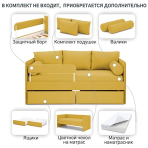 Кровать Soffal горчичный (велюр) в Архангельске - предосмотр 22