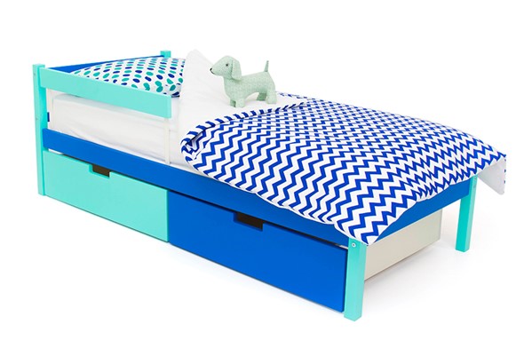Детская кровать Skogen classic мятно-синия в Архангельске - изображение