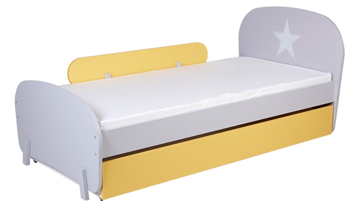 Комплект мебели для детской POLINI Kids Mirum №1 Белый / Серый / Желтый в Архангельске - изображение 5