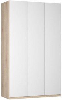 Шкаф 3-створчатый Реал распашной (Push to open; R-198х135х45-1-PO), без зеркала в Архангельске - изображение
