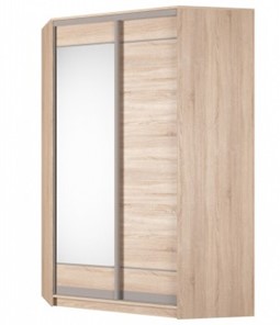 Угловой шкаф Аларти (YA-230х1400(602) (4) Вар. 3; двери D1+D2), с зеркалом в Архангельске - предосмотр