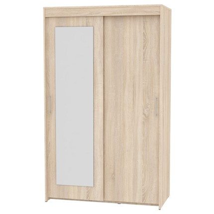 Шкаф 2-дверный Топ (T-1-198х120х45 (5)-М; Вар.2), с зеркалом в Архангельске - изображение