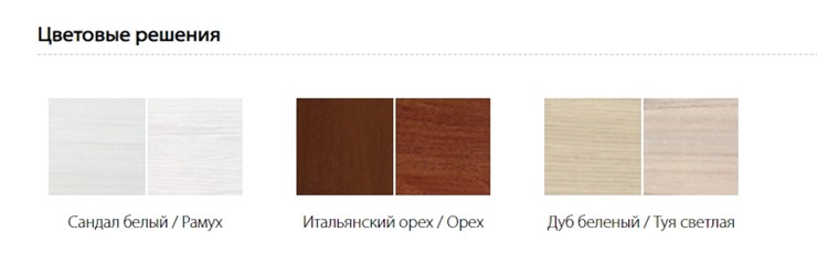Шкаф Гармония-4, 2-х створчатый, цвет Итальянский орех в Архангельске - изображение 1