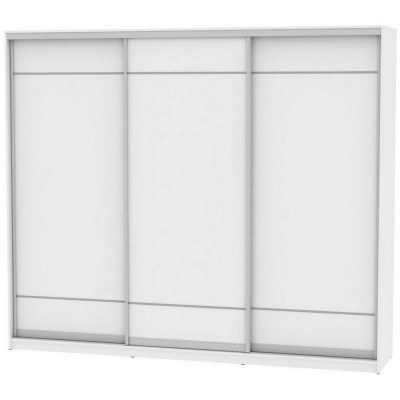 Шкаф 3-х створчатый Белла  (B-230х270х60-1) (792) (Двери  D7+D7+D7), без зеркала, Белый в Архангельске - изображение