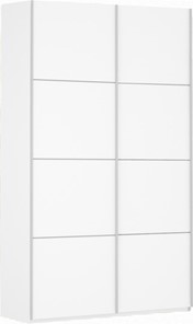 Шкаф 2-дверный Прайм (ДСП/ДСП) 1600x570x2300, белый снег в Архангельске - предосмотр