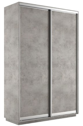 Шкаф 2-х дверный Экспресс (ДСП) 1200х450х2200, бетон в Архангельске - изображение