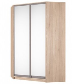 Угловой шкаф Аларти (YA-230х1400(602) (4) Вар. 3; двери D5+D5), с зеркалом в Архангельске - предосмотр