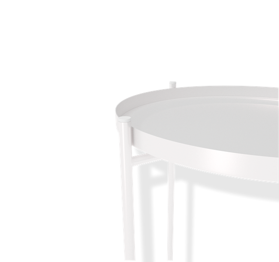 Круглый столик SHT-CT8 (белый муар) в Архангельске - изображение 2