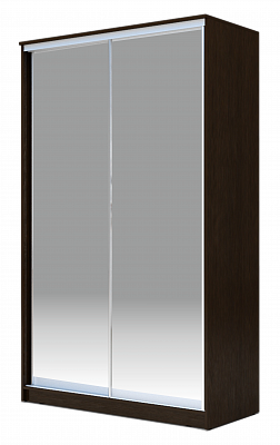 Шкаф-купе 2-х створчатый 2300х1200х420 Хит-23-4-12/2-88, Матовое стекло, Венге в Архангельске - изображение