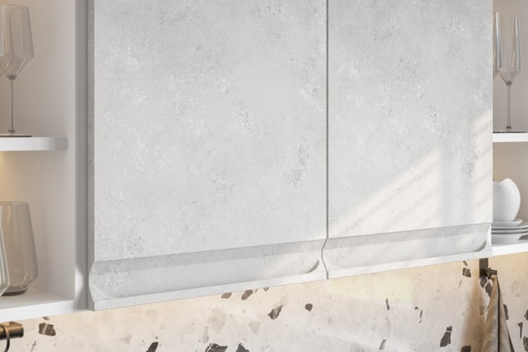 Кухня угловая Вельвет, бетон графит/бетон снежный в Архангельске - изображение 4