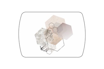 Кухонный раздвижной стол Танго, белый/геометрия в Архангельске - предосмотр 3