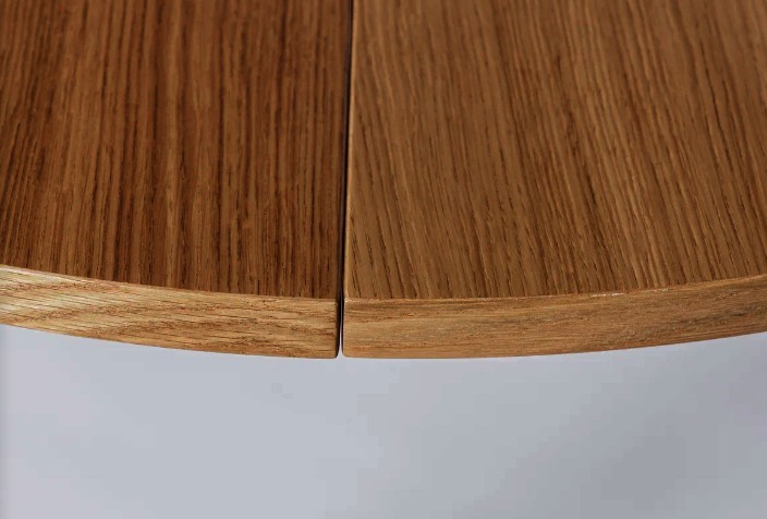 Кухонный стол круглый Шпон Дуба д. 100 см МДФ в Архангельске - изображение 5