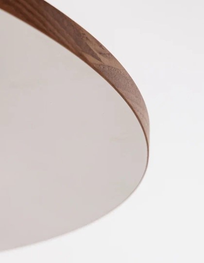 Кухонный стол круглый Шпон Ореха д. 100 см МДФ ножки вишня в Архангельске - изображение 15