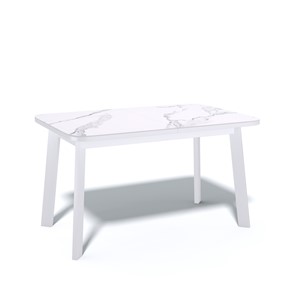 Кухонный стол раскладной AA1200 (белый/керамика мрамор белый) в Архангельске