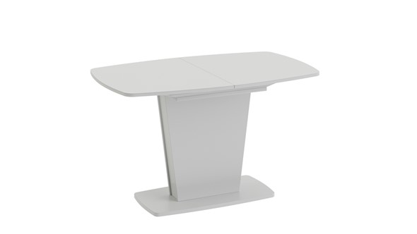 Кухонный стол раскладной Честер тип 2, цвет Белый/Стекло белый глянец в Архангельске - изображение