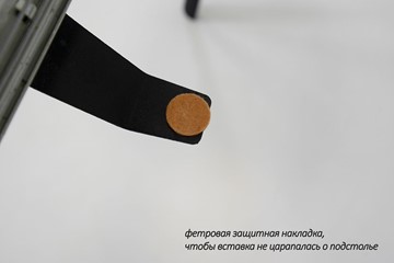 Раздвижной стол Дали-2L(ноги черные, дуб табако) в Архангельске - предосмотр 6