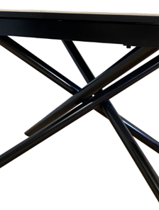 Кухонный стол раздвижной DK1200 (черный/керамика мрамор черный) в Архангельске - предосмотр 1