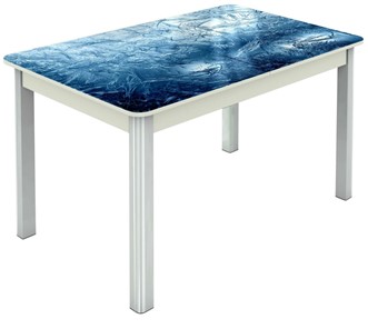 Кухонный стол раздвижной Гамбург исп. 2, ноги метал. крашеные №23 (Exclusive h157/белый) в Архангельске