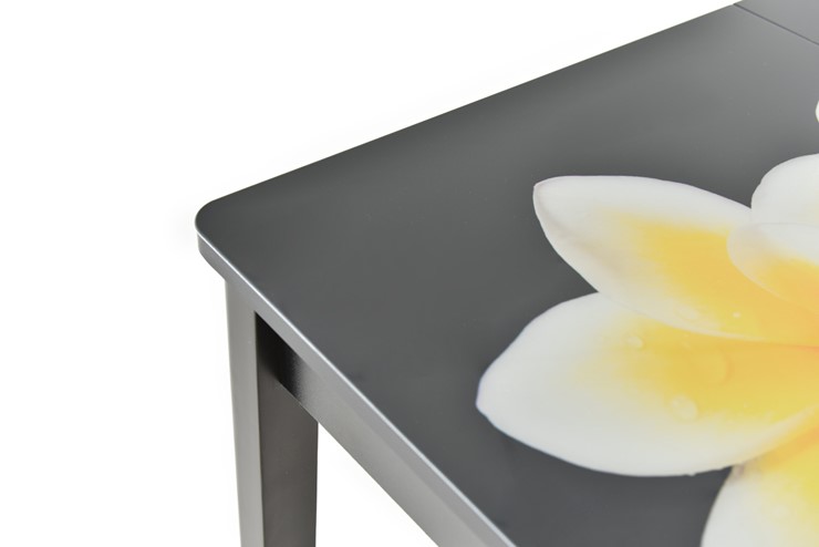 Кухонный раздвижной стол Гамбург Мини, ноги метал. крашеные №23 (Exclusive h010/венге) в Архангельске - изображение 9
