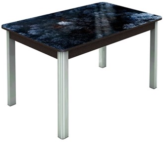 Кухонный стол раскладной Гамбург Мини, ноги метал. крашеные №23 (Exclusive h108/венге) в Архангельске