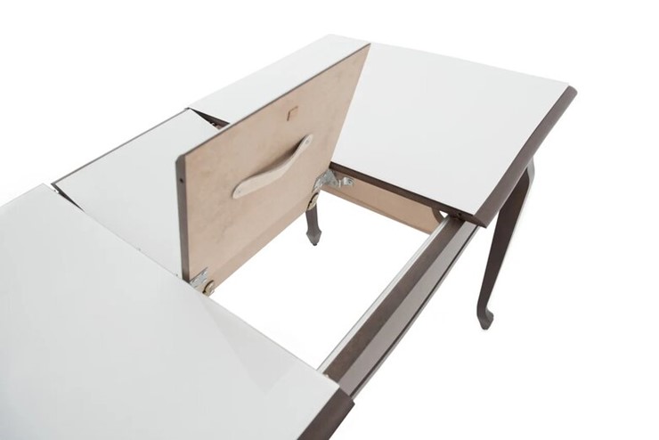 Раздвижной стол Кабриоль исп. Круг 1050, тон 40 Покраска + патина (в местах фрезеровки)