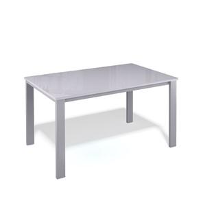 Кухонный стол раздвижной Kenner LL1200 серый/стекло серое глянец в Архангельске