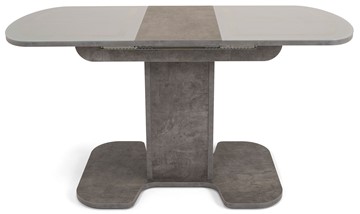 Раздвижной стол Киото-1 (ноги серый камень, серебро/серый камень) в Архангельске - предосмотр 3