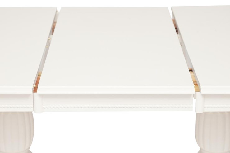 Кухонный раздвижной стол LORENZO (Лоренцо) 160+46x107x76, pure white (402) в Архангельске - изображение 3