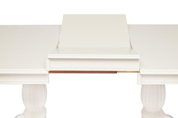 Кухонный раздвижной стол LORENZO (Лоренцо) 160+46x107x76, pure white (402) в Архангельске - предосмотр 6