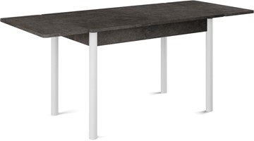 Кухонный раскладной стол Милан-2 EVO, ноги белые, серый камень в Архангельске - предосмотр 1